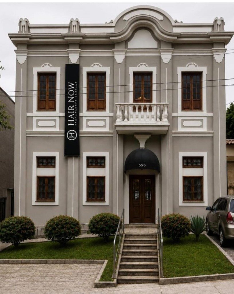 Fachada elegante da clínica médica em Belo Horizonte